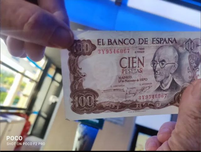 Billete de 100 pesetas