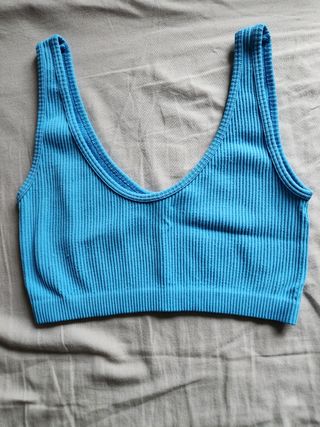 Top deportivo azul Pull & Bear XS-S