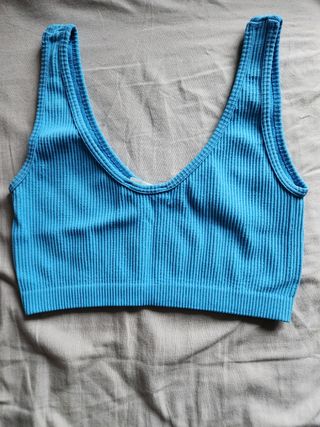 Top deportivo azul Pull & Bear XS-S