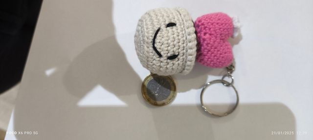 Portachiavi cactus ad uncinetto