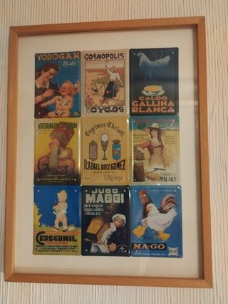 Cuadros carteles publicitarios antiguos