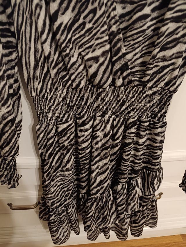 Vestido estampado cebra 