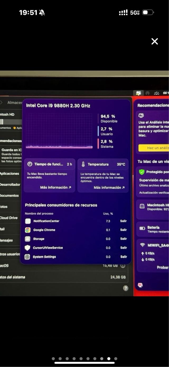 Macbook Pro 16" 2019 i9 16 G RAM 1 TB SSD