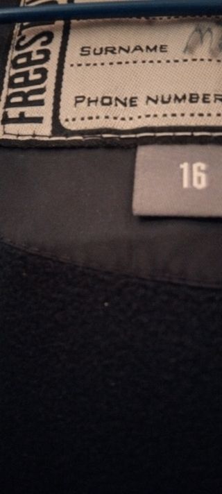 Chaleco en azul marino talla 16