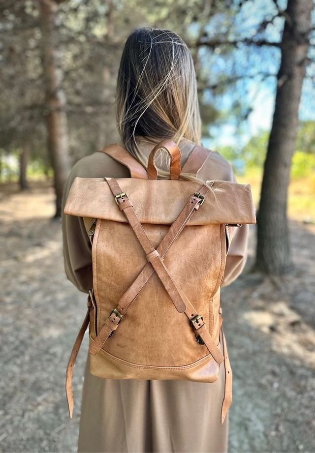 Mochila Grande Piel de Cabra Exclusiva