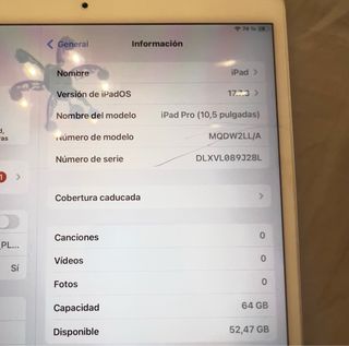 Ipad Pro 10’5 pulgadas 2017