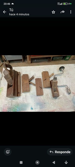 Herramientas madera antiguas