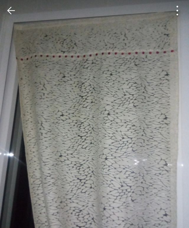 Estor y visillo puerta a juego 