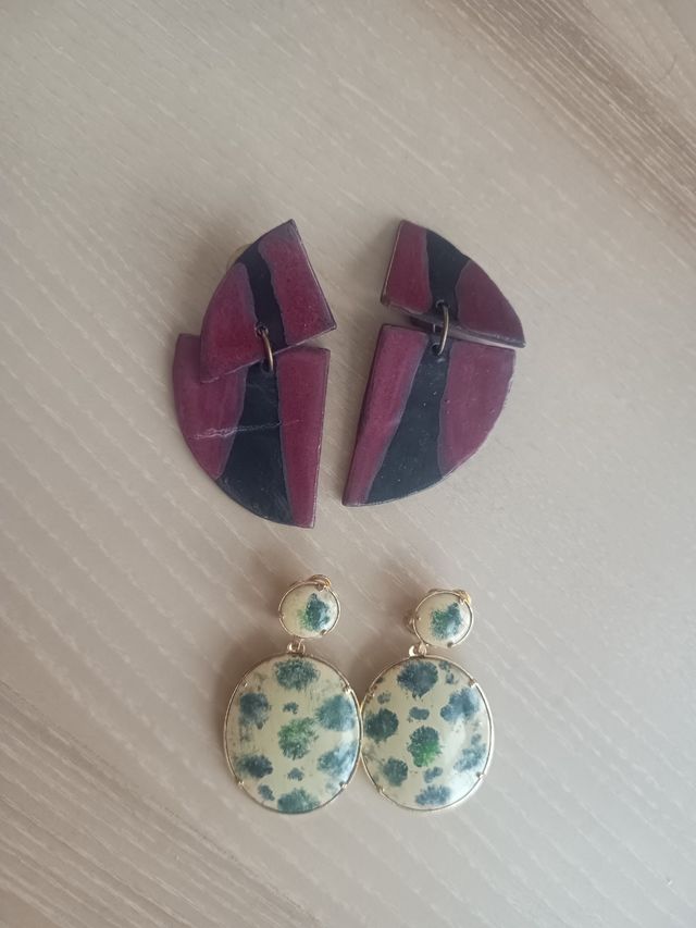 Pendientes cerámica originales.
