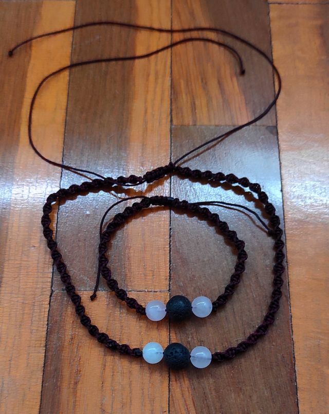 Collar y pulsera espiral cuarzo blanco