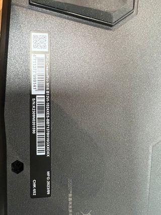 Notebook MSI Creator M16 RTX A1000 #201590