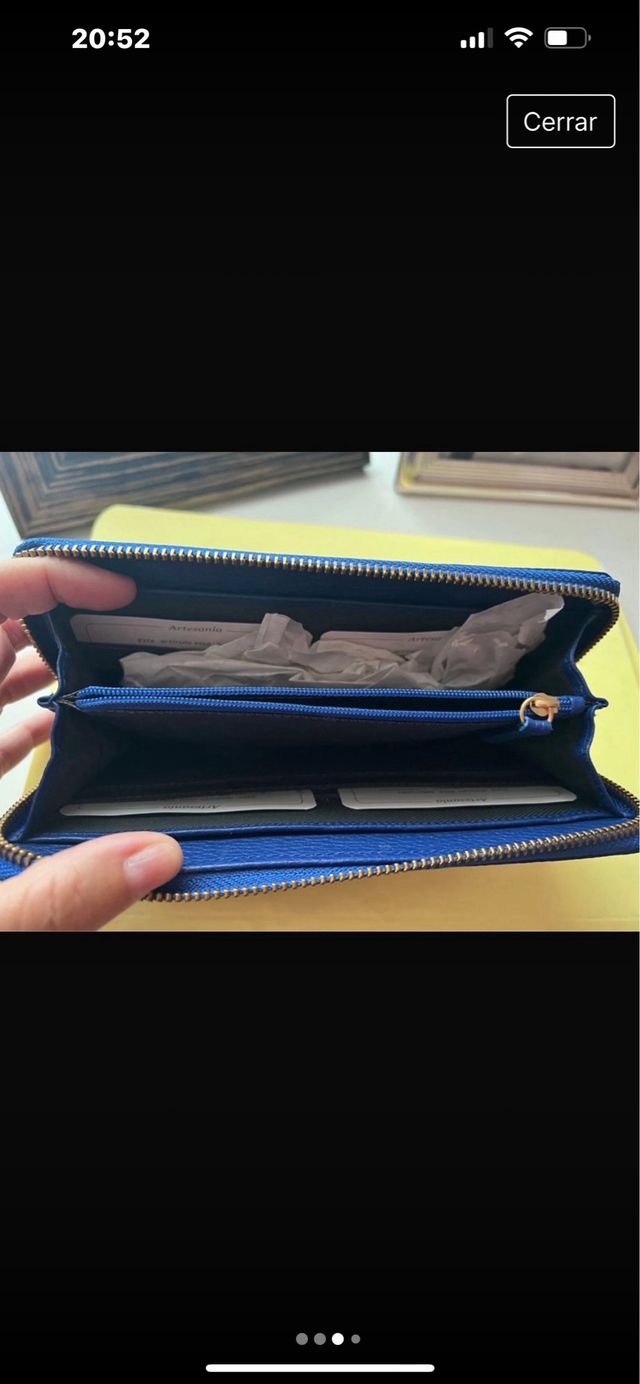 Cartera de piel de la Fundacion Real Madrid