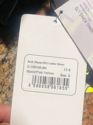 Guantes moto berik amarillo fluor