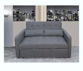 Sofa cama matrimonial en tela gris  379€
