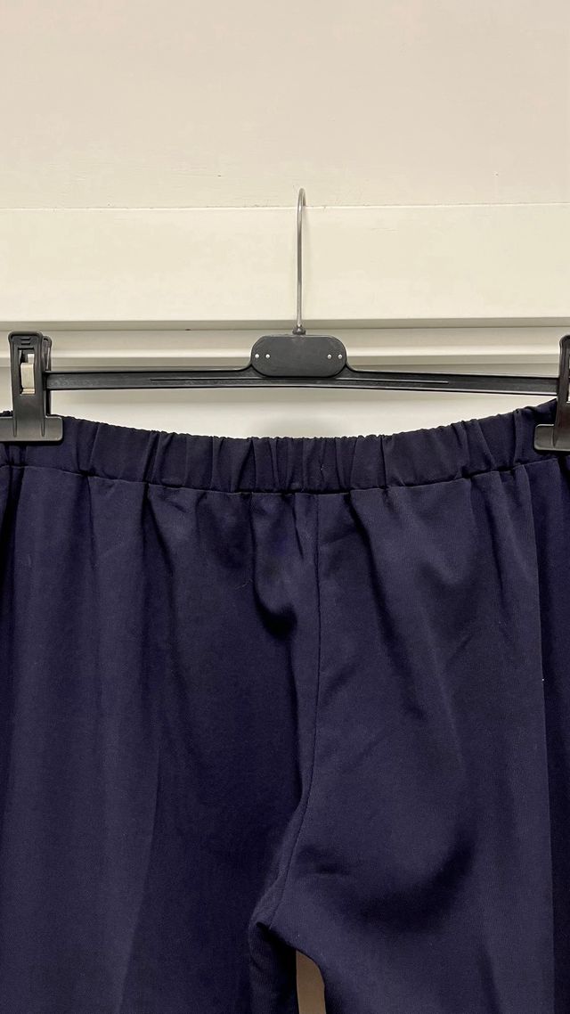 Pantaloni Carla G. blu con piega centrale tg. 44 l