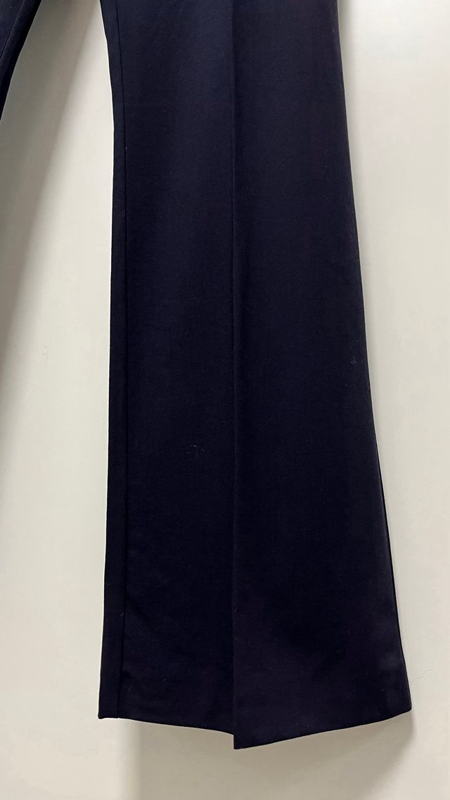 Pantaloni Carla G. blu con piega centrale tg. 44 l