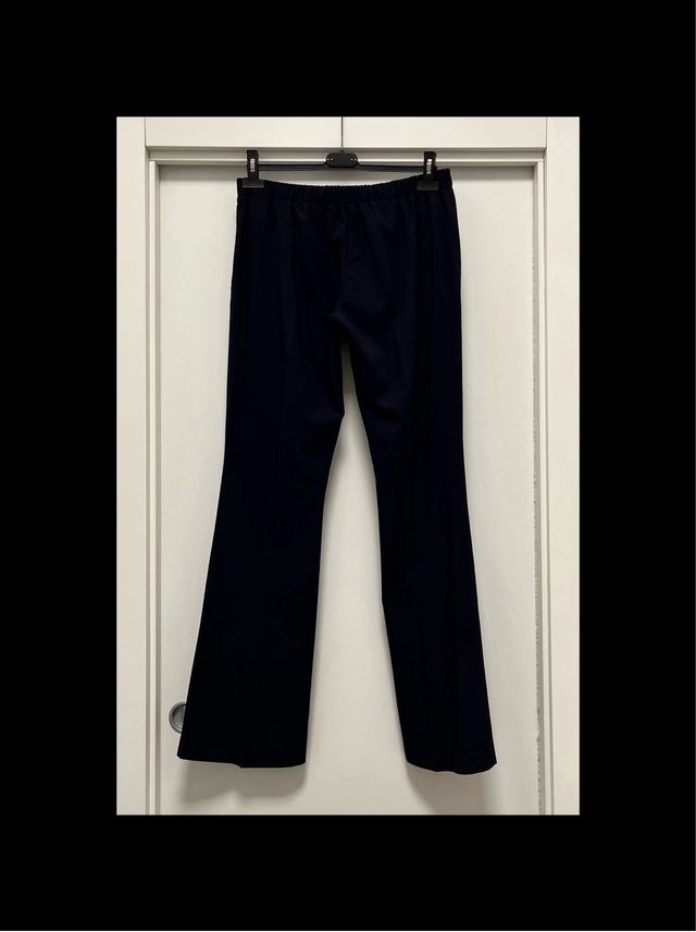 Pantaloni Carla G. blu con piega centrale tg. 44 l