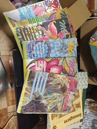 Libros o revistas como pintar seda ropa