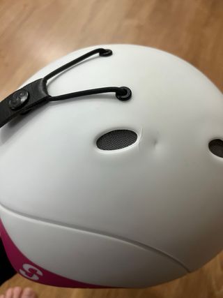 Casco de esquiar blanco
