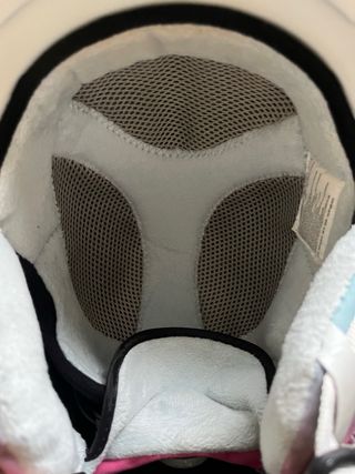 Casco de esquiar blanco
