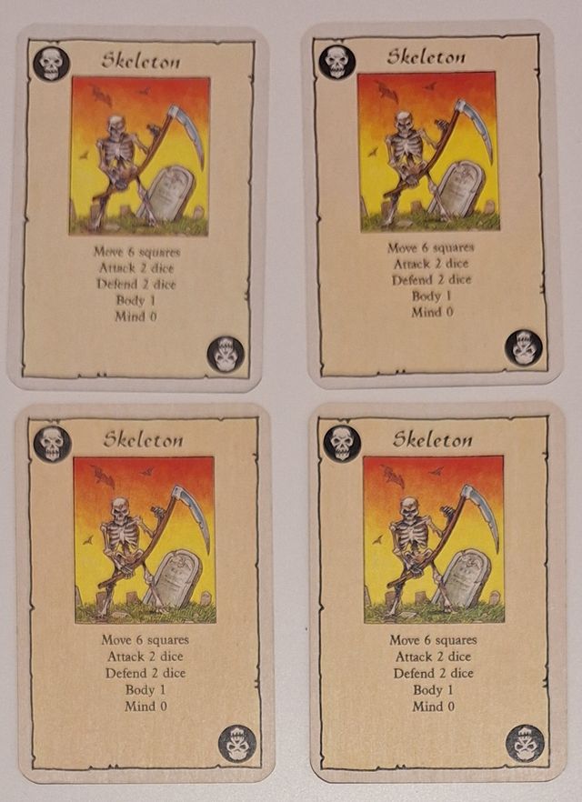 Classic Heroquest. Pack Esqueletos + tarjetas