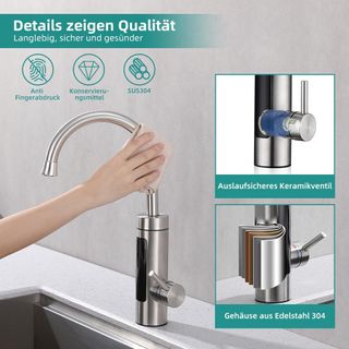 Grifo eléctrico con calentador de agua 230V