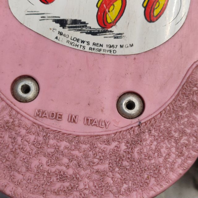 Pedalò monopattino vintage Tom e Jerry