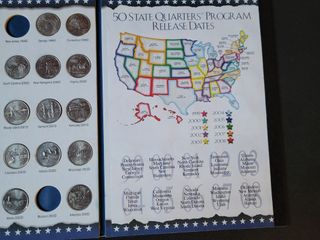 Lotto 85 monete USA da 1/4 di dollaro 1999-2008