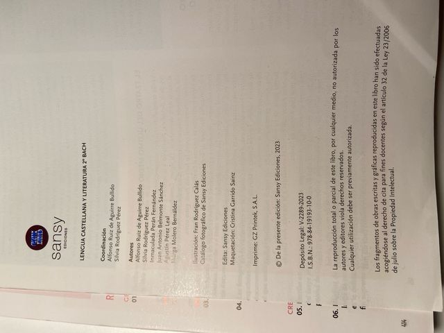 2ºBACH OLIMPO LENGUA CASTELLANA Y LITERATURA