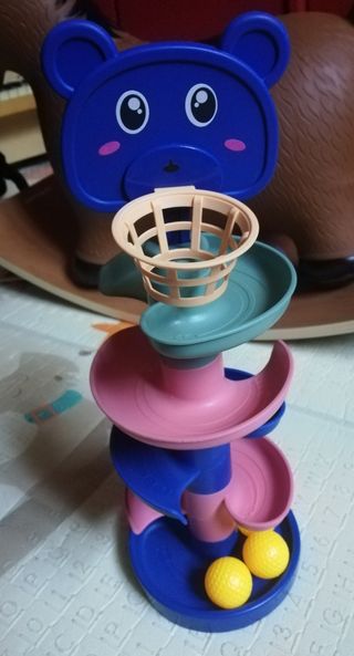 Juguete Montessori Rampas 4Bolas Espiral