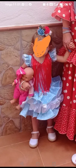 Traje flamenca niña