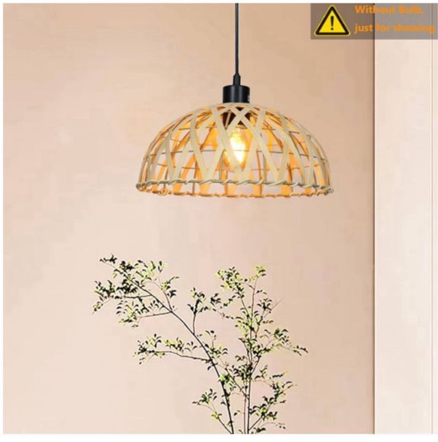 lámpara colgante enchufable 2 pz