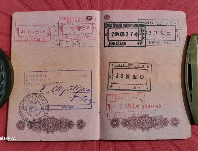 Pasaporte CCCP - USSR ORIGINAL