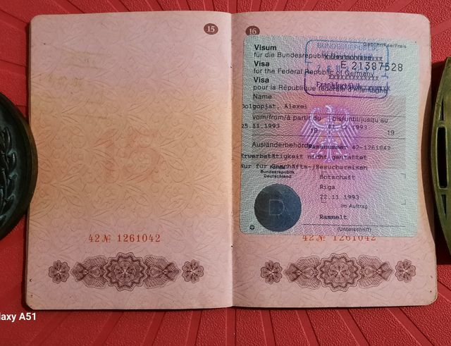 Pasaporte CCCP - USSR ORIGINAL