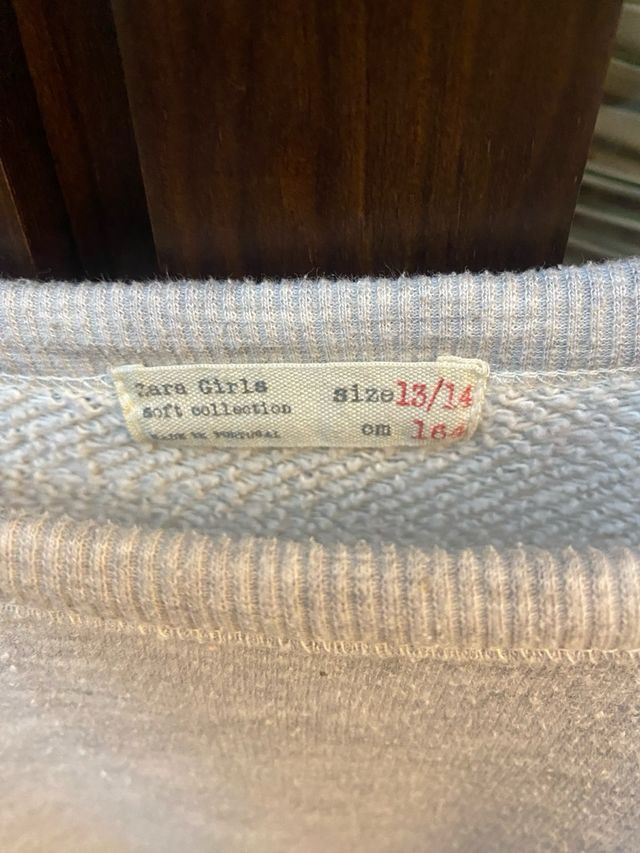 Sudadera zara niña talla 13/14