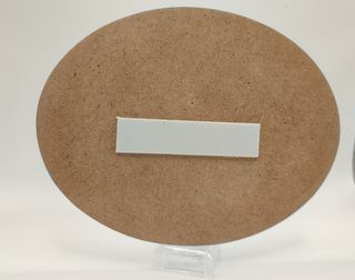 Placa para puerta de Baño de flores naturales