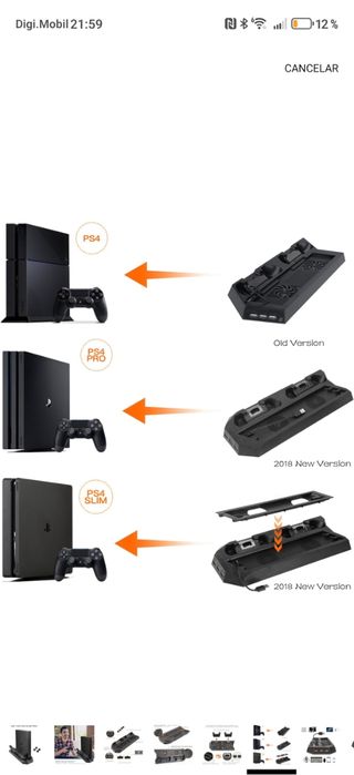 Base de ventilación PS4