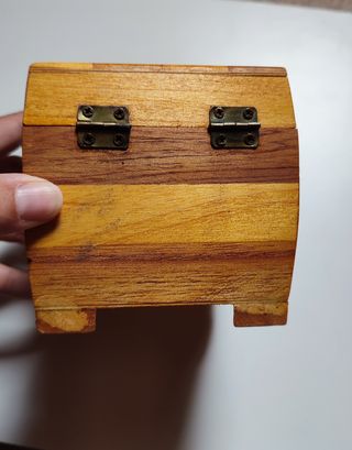 Dos cajas de madera con espejo ideal joyero