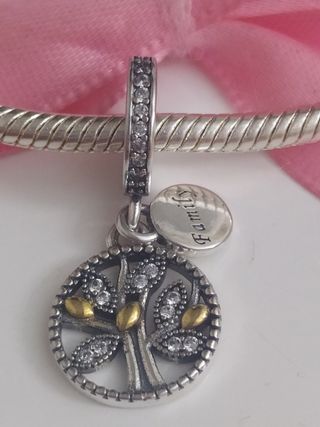 Charm árbol,familia en plata S 925.