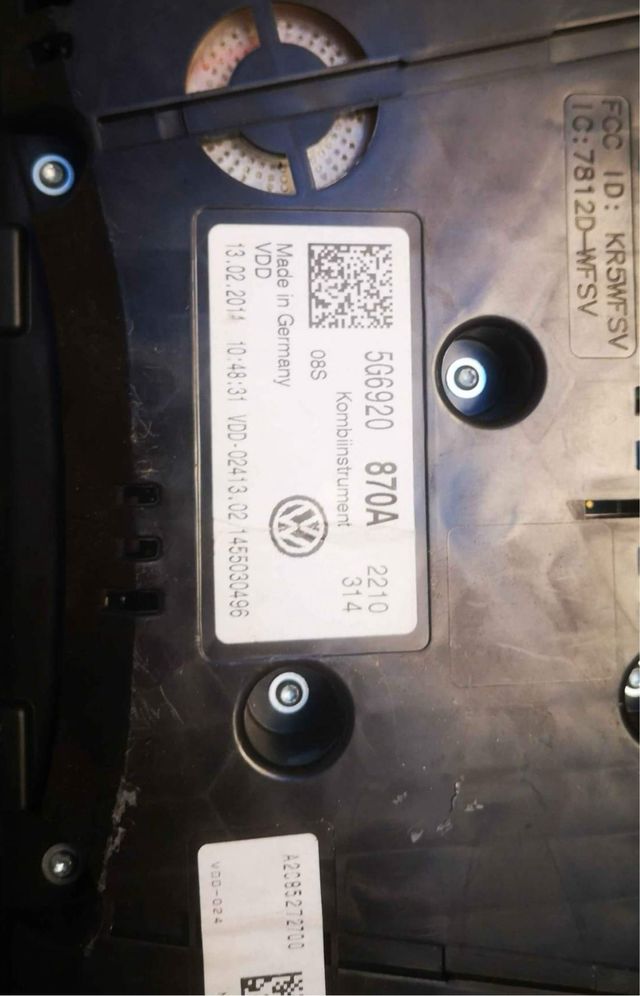 cuadro de volkswagen  Golf 7