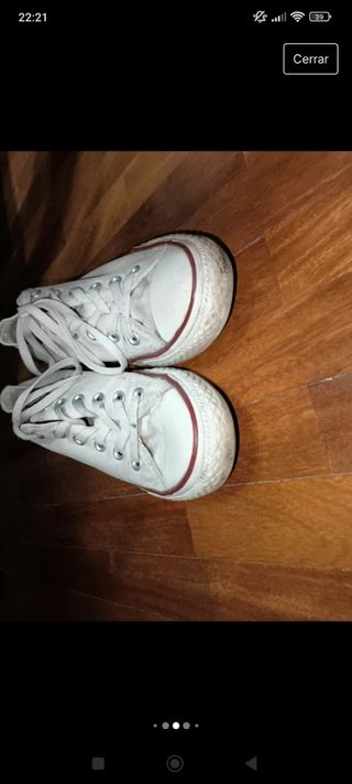 Converse all star blancas talla 40