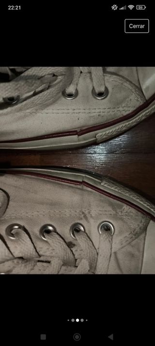 Converse all star blancas talla 40