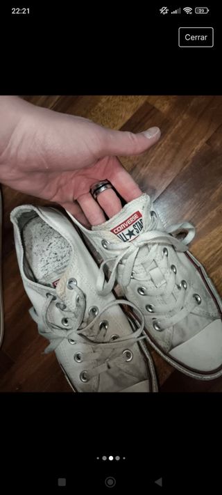 Converse all star blancas talla 40