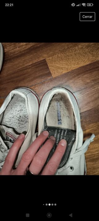 Converse all star blancas talla 40