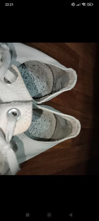 Converse all star blancas talla 40