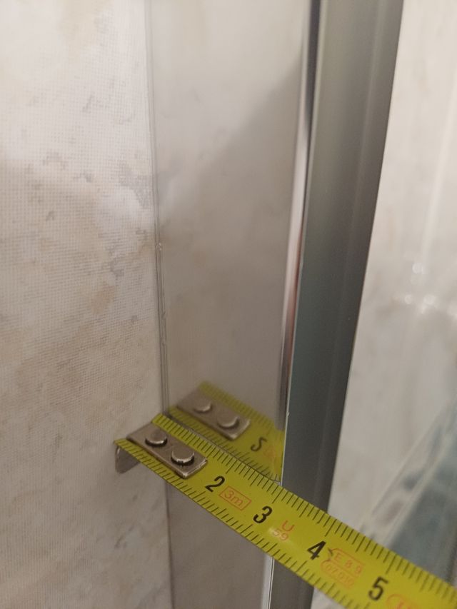 Perfil en U aluminio mampara