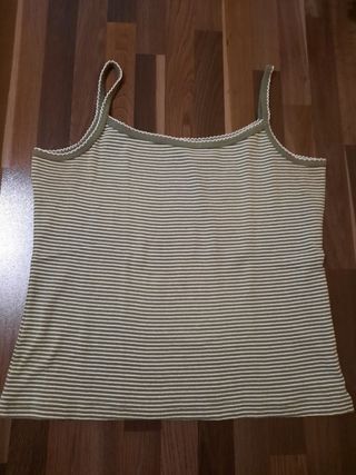 Camiseta de tirantes de rayas