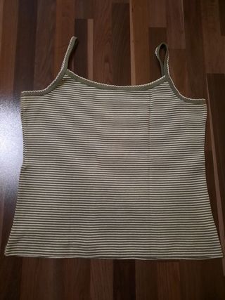Camiseta de tirantes de rayas