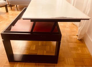 Mesa de centro elevable