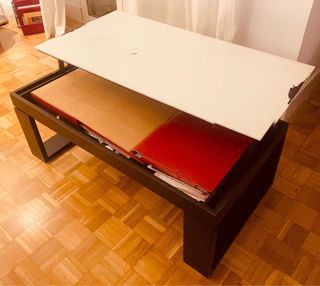 Mesa de centro elevable